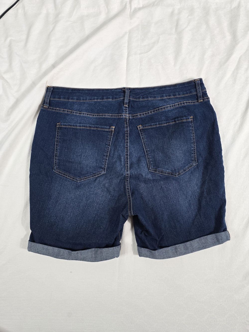 Dark Wash Denim Shorts - Picture 2 of 8